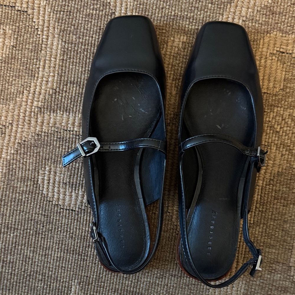 Sanctuary Black Slingback Heels - Picture 7 of 8